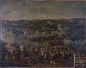 La batalla de Rossbach, 1757 de German School